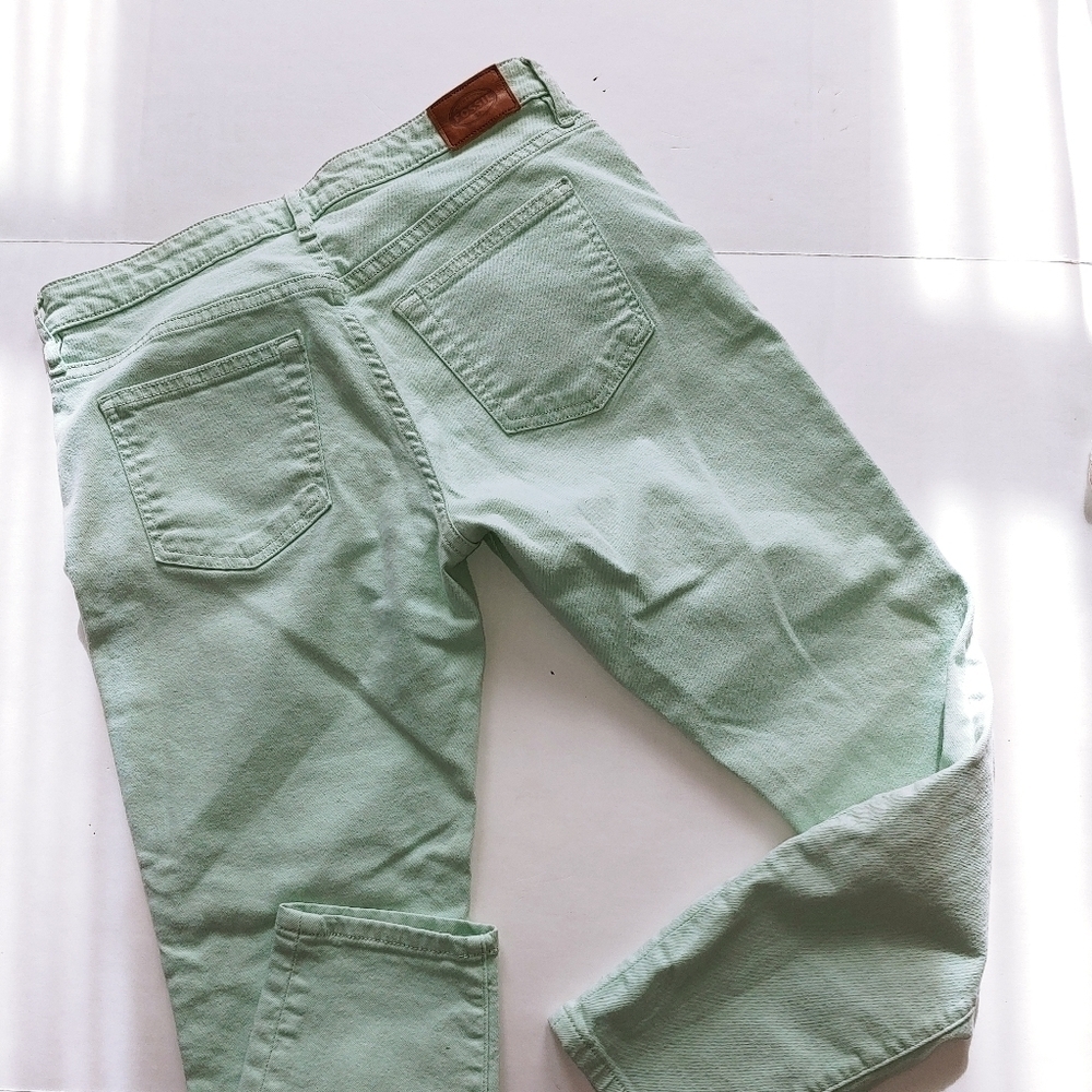 Fossil Women's Skinny Jeans Mint Green